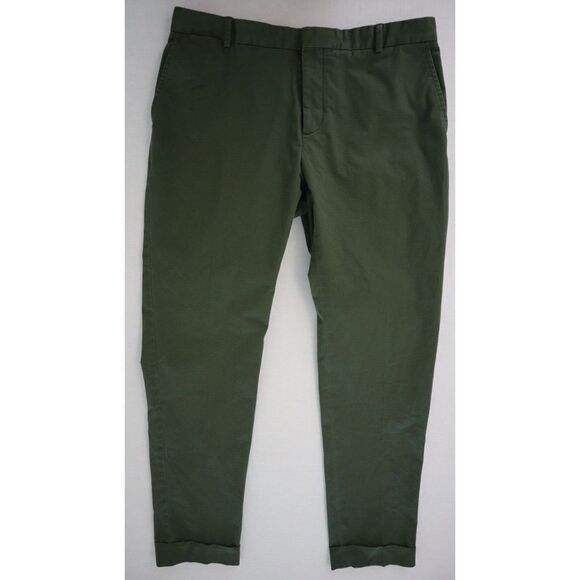 Polo Ralph Lauren Men's 38x34 New Army Olive Green Stretch Chino Suit Pants $148 - Picture 1 of 11